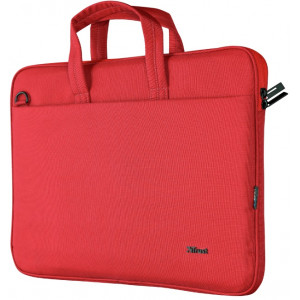 Trust NB bag 16" Bologna, Eco-friendly Slim laptop bag for 16" laptops, (410 x 290mm), Red