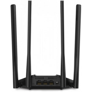 MERCUSYS MR30G AC1200 Wireless Dual Band Gigabit Router,SPEED: 300 Mbps at 2.4 GHz + 867 Mbps at 5 GHz,SPEC: 4? Fixed External Antennas, 2? Gigabit LAN Ports, 1? Gigabit WAN Port,FEATURE: WPS/Reset Button, IPTV, IPv6, Parental Controls, Guest Network