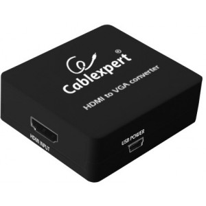 Cablexpert - DSC-HDMI-VGA-001, HDMI to VGA converter,  Converts digital HDMI input into analog VGA and 3.5 mm audio output, Up to 1920x1080@60Hz high bandwidth support, HDMI v.1.3 compliant