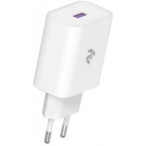 2Е Wall Charger USB-A QC3.0 3A, Max 18W, white