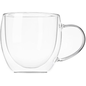 Набор чашек с ручками Ardesto с двойными стенками, 250 мл, H 8,2 см, 2 шт, боросиликатное стекло