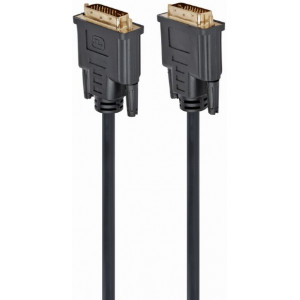 Cable DVI M to DVI M, 4.5m, Cablexpert DVI-D Dual link with ferrite, CC-DVI2-BK-15