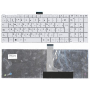 Keyboard Toshiba Satellite C850 C855 C870 C875 L850 L855 L870 L875 P850 P855 P870 P875 ENG/RU White