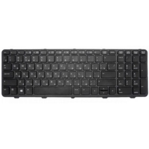 Keyboard HP ProBook 450 455 470 G0 G1 G2 w/frame ENG/RU Black