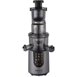 Juicer Extractor Polaris PSJ0602, 1200w power output, juice collection container 1,1l, removable pulp container 2,7l, XXL feeding tube (85 mm), 2speeds, inox