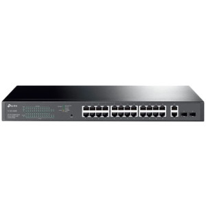 28-port Gigabit EasySmart PoE+ Switch TP-LINK TL-SG1428PE, 24xPoE+ ports, 2xSFP Slots, 250W Budget