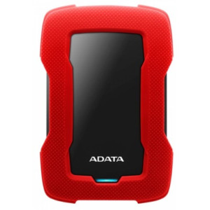 2.0TB (USB3.1) 2.5"" ADATA HD330 Anti-Shock External Hard Drive, Red (AHD330-2TU31-CRD)