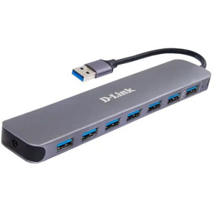 USB 3.0 Hub 7-ports D-link DUB-1370/B2A, Fast Charge, Power Adapter