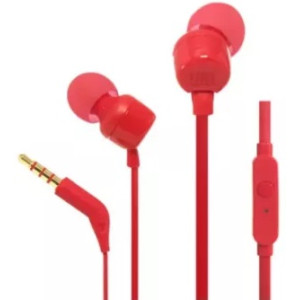JBL Earphones 3.5mm Tune 110, Red