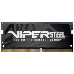 8GB DDR4-2666 SODIMM VIPER (by Patriot) STEEL Performance, PC21300, CL18, 1.2V, Intel XMP 2.0 Support, Black