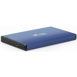 2.5" SATA HDD External Case miniUSB3.0, Aluminum Deep Blue, Gembird EE2-U3S-3-DB
