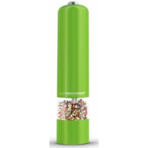 Grinder Esperanza MALABAR EKP001G Green,  LED illumination during use Adjustable grinding thickness Length: 23cm Diameter: 5cm Power: 4* AA batteries (not included)