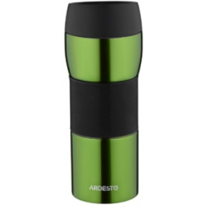Термочашка Ardesto Easy travel S 450 мл, зеленый, силикон,нержавеющая сталь