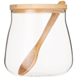 Банка для хранения Ardesto Fresh Sugar 500 мл, стекло, бамбук