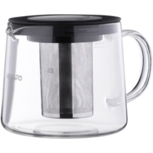 Заварник Ardesto Black Mars, 1000 мл, нержавеющая сталь, стекло