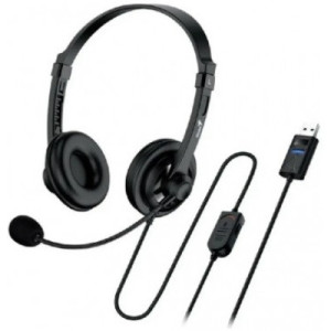 Headset Genius HS-230U, Mic, 50-25kHz, 32 Ohm,108d, 98g., 1.8m, Volume control, USB