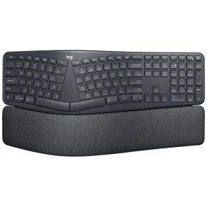 Wireless Keyboard Logitech ERGO K860, Curved keyframe, Split layout, US Layout, 2xAAA, 2.4/BT