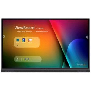 ViewSonic IFP6552-1B, EDUCATION - Powerful Multimedia Learning, IFP, 65"(3840x2160), 33 multi-point touch, 7H, 350nits, 8G RAM/64GB Storage Android 9, OPSx1, Wi-Fi slotx1, HDMI-INx3, HDMI-OUTx1, VGAx1, DPx1, SPDIFx1,USB-Ax5,USB-Bx2,USB-Cx1, Earphonex
