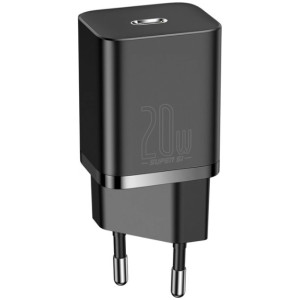 Universal Home Charger Baseus Super Si, 1xUSB Type-C, 20W, 5V/3A, Black  CCSUP-B01