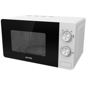 Microwave Oven Gorenje MO17E1W 17l, 700W, White,  Mechanical control, Ergonomic Handle, 5 power levels, Easy Operation
