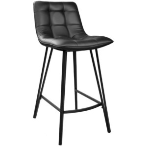 Барный стул Deco Laus Piele Black/Black Legs