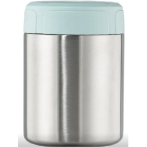 Xavax Stainless Steel Thermal Mug, 500 ml, Leak-proof Soup Mug, pastel blue