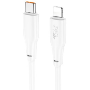 HOCO X93 Force PD20W charging data cable for Lighting (L=1M) White