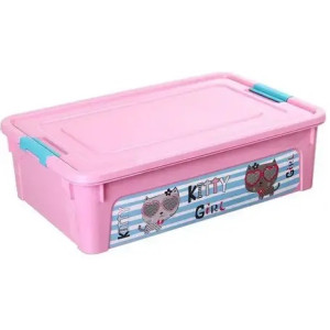 Короб для хранения Aleana 124046 Smart Box cu decor Pet Shop 7.9 l, 32x24x14 cm