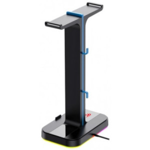 Gaming Headset Stand Havit TH650, 270x150x100mm, 2xUSB 2.0, RGB, Cable organizer