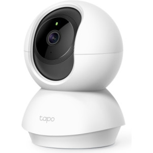 Indoor IP Security Camera  TP-LINK Tapo C200, White, No Hub Required, FHD (1920x1080), Smart Pan/Tilt IP Camera, WiFi, 114° angle lens, 1/2.9“, F/NO: 2.4; Focal Length: 4mm, 2-way audio, Privacy Mode, Motion Tracking, Night Vision, 360° Panoramic Snapshot
