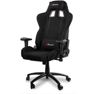 Gaming/Office Chair AROZZI Inizio Fabric, Black, max weight up to 105kg, 2D Armrests, Rocking function that tilts the seat and backrest up to 12°, Head and Lumber cushions, Metal Frame, Steel wheelbase, Gas Lift 4class, W-24.5kg