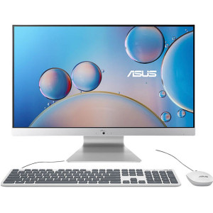  27" ASUS AIO M3700 White, AMD Ryzen 5 5500U 2.1-4GHz/8GB DDR4/SSD 512GB/AMD Radeon Graphics/Webcam 720p HD/Speakers & Microphone/WiFi6 802.11ax+BT 5.2/Gigabit LAN/27" FHD IPS (1920x1080)/Wireless Keyboard&Mouse/No OS M3700WUAK-WA057M