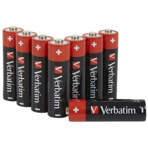 Verbatim AA Alkaline Battery 8 Pack Shrink 49503