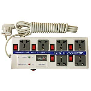 Фильтр импульсных помех SVEN Platinum Pro 3m (выключатель на каждой розетке)